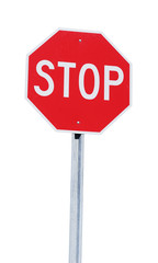 isolated stop sign