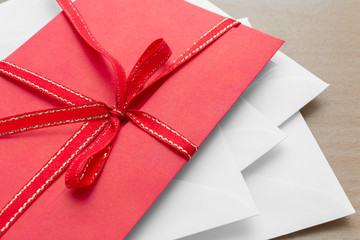 red envelope on top