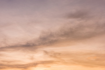 Sunset sky and cloud