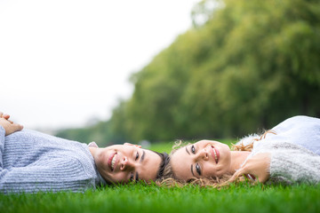 A couple walking in the Hyde Park, London