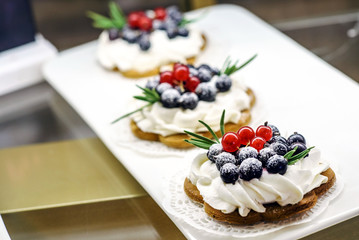 tarts with berry