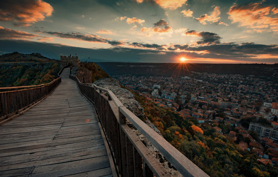 Sunset at Ovech Fortress, Bulgaria