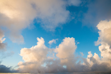 Fototapeta na wymiar clouds and blue skies