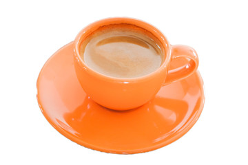 Hot coffee isolated on white background with clipping path