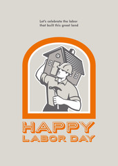 Labor Day Greeting Card Builder Construction  Hammer House