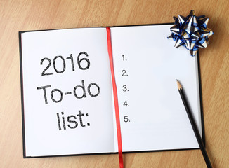 2016 To-do list