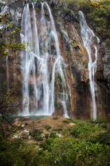 Waterfall in Plitvice Lakes National Park
