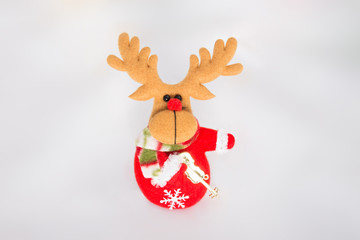 Plush reindeer with with presents