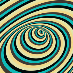 Abstract swirl background. Pattern with optical illusion. 