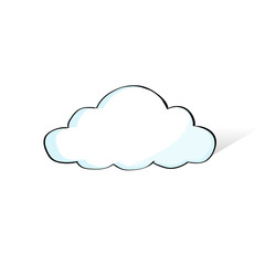 Obraz premium Cloud Doodle Hand Draw Sketch Concept Technology
