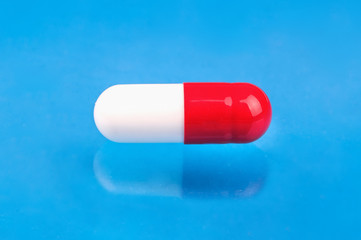 Red and white capsules