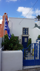 traditional greek village exo gonia on santorini