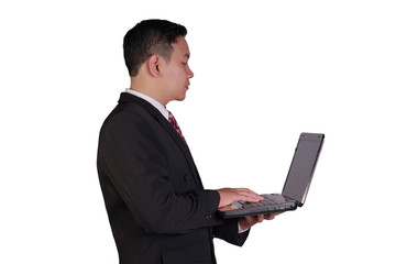Businessman and Laptop