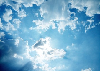 The sun and clouds