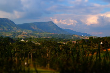 Fototapeta premium Mountains, beautiful natural scenery deeply.