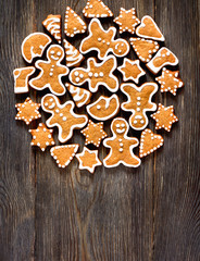 Christmas gingerbread cookies.