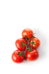 Rispentomaten, Tomaten, weisser Untergrund, Freisteller