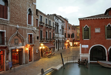 Canal in Venice. Veneto. Italy