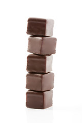 Schokolade Domino-Steine, Stapel