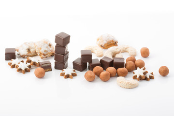 Weihnachtsbäckerei, Dominosteine, Vanillekipferl, Zimtsterne, S