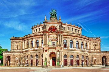 Semperoper is the opera house of the Sachsische Staatsoper Dresd