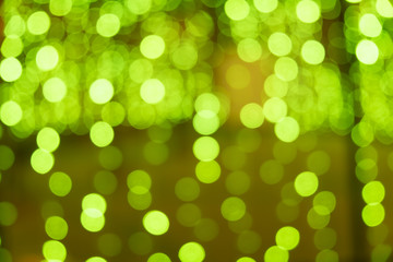 Green bokeh abstract light background