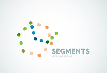 Vector outline minimal abstract geometric logo