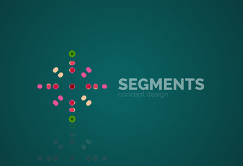 Vector outline minimal abstract geometric logo