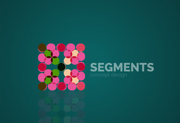 Vector outline minimal abstract geometric logo