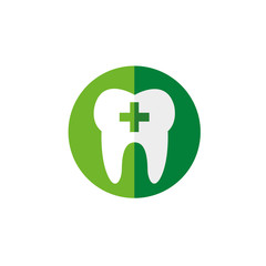 Obraz premium Dentist Tooth logo icon Vector illustration