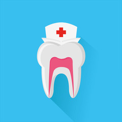 Dentist Tooth logo icon Vector illustration