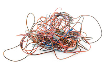 tangled wire isolated