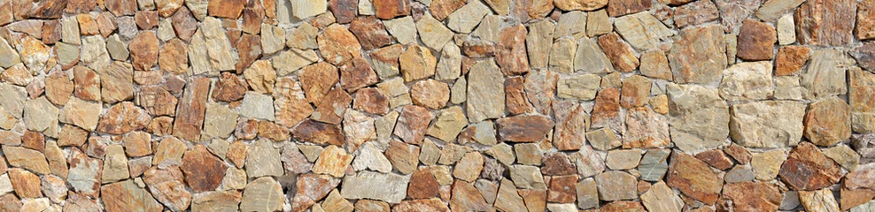 Tuinposter Stenen muur achtergrond © opasstudio