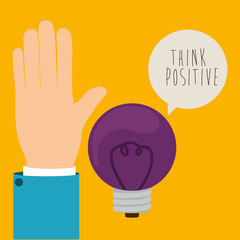 Fototapeta premium think positive design 