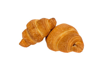 tasty croissant isolated on white background
