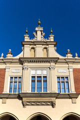 Fototapeta na wymiar view of main market square with renaissance Sukiennice in Cracow, Poland