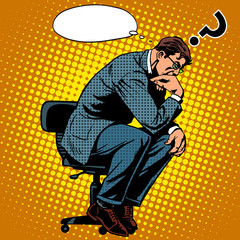 Thinker businessman business concept
