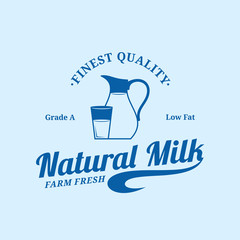Milk Logo Template and Design Elements