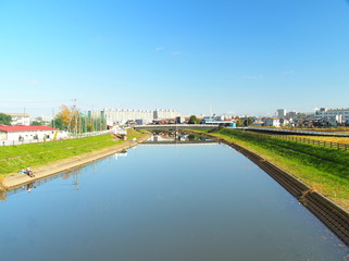 Obraz premium 冬の坂川風景