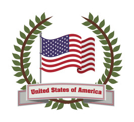 usa emblematic seal design 