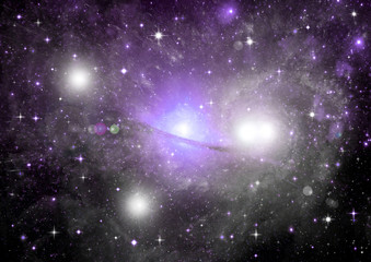galaxy in a free space
