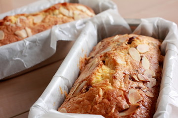 ホームメイドのパウンドケーキ