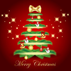 Christmas Background - Vector illustration