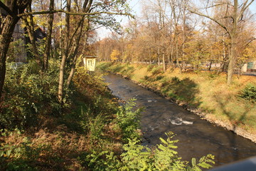Obraz premium Herbstlandschaft, Klodnitz near the City Gliwice, Poland, 2013