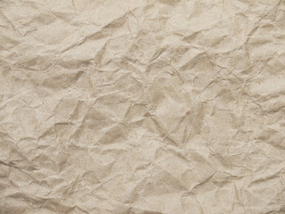 Brown crumpled paper