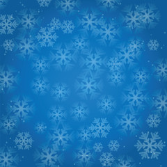 Christmas and New Year's background with snowflakes