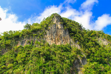 Landscapes near Vajiralongkorn dam at Khao Laem National Park in Kanchanaburi Province,Thailand.