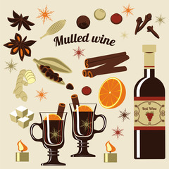 Ingredients for mulled wine.