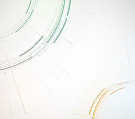 Abstract tech background. Futuristic technology interface. Vector solution