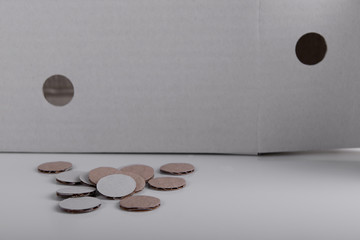 part of cardboard box